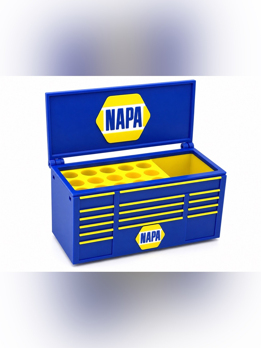 NAPA Auto Mini Toolbox Pen And Trinket Holder Desk Top Organizer